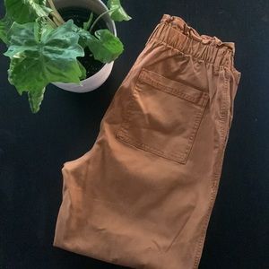 Brown high waisted pants